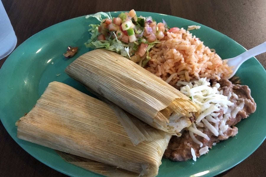 Tortilleria Garcia signature dishes Chicken Pork TamalesCarne Asada TacosBuild-Your-Own Bowls﻿﻿